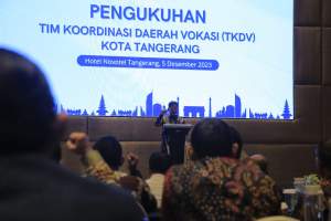 TKDV Kota Tangerang Dikukuhkan, Sachrudin : Harus Mampu Cetak SDM Unggul dan Berdaya Saing