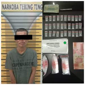 Pengedar narkoba asal Serdang Bedagai ditangkap.