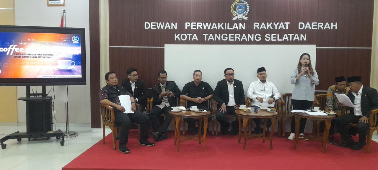 Dalam Kegiatan Coffee Morning DPRD Tangsel Ajak Pers Ikut Awasi APBD Tangsel 2025