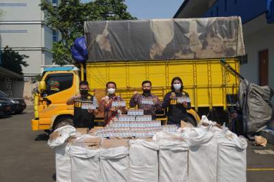 Lakukan Operasi Gempur Rokok Ilegal, DJBC Banten Sita 460.000 Batang Rokok Tanpa Cukai