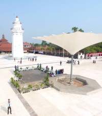 Belum 100 persen Selesai, Masuk Keraton Kesultanan Banten Masih Semrawut