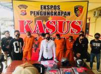 Berbekal CCTV, Empat Tersangka  Spesialis Pecah Kaca Mobil Ditangkap Polisi