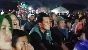 Maesyal Rasyid Nobar Timnas Bareng Ratusan Warga Rajeg Asri