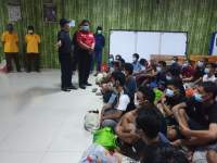 51 Narapidana Tangerang saat dilakukan pemeriksaan di Lapas Cilegon, Selasa (4/1/2022).