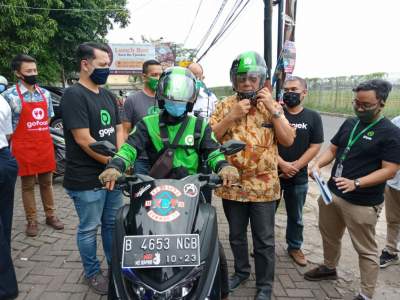 Wakil Walikota Benyamin Davnie Buka Sosialisasi J3K PT GOJEK