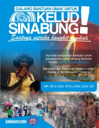 Arema Gelar Laga Amal Bantu Kelud