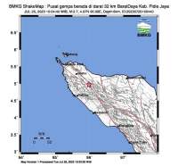Gempa bumi 2,7 guncang Pidie jaya