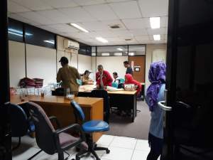 Suasana di kantor ULP Kab Tangerang (ft dayat)