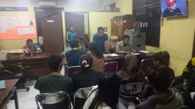 Pasangan mesum didata Satpol PP.