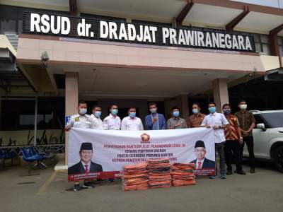 Partai Gerindra Kabupaten Serang Sumbang 100 Kantong Jenazah untuk RSDP