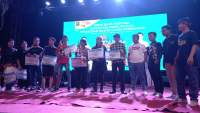 Napi Lapas Kelas IIA Cilegon mengikuti ajang HIPMI Baja Festival 2022 yang digelar di alun-alun Kota Cilegon.
