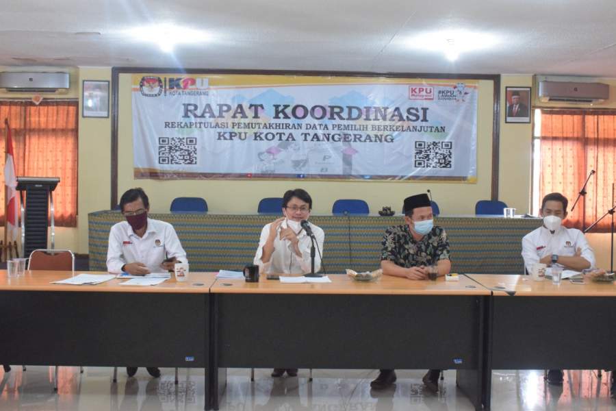 Updating Data, KPU Kota Tangerang Gelar Rekapitulasi DPB Periode Juli 2021