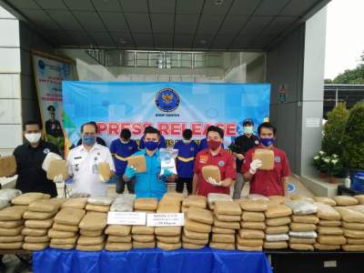 BNNP Banten Berhasil Amankan 298 Kg Narkotika Jenis Ganja
