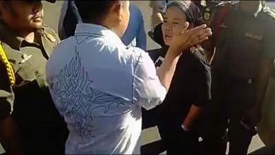 Aksi deo buruh PT Panarub Dwikarya, Kota Tangerang.