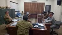 Komisi II DPRD Cilegon saat minta penjelasan Kadisnaker Kota Cilegon, Soeparman terkait polemik yang terjadi di internal dinasnya.&nbsp;