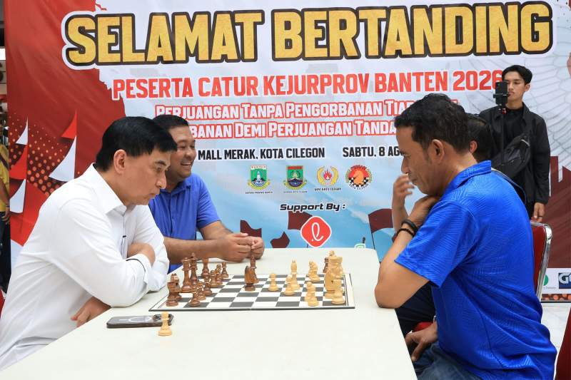 Wagub Banten Achmad Dimyati Dorong Pengembangan Atlet Catur Sejak Dini