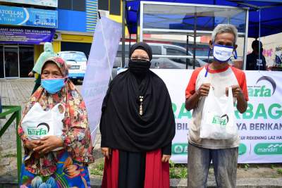 Bantu Terdampak Covid 19, Laz Harfa Launching Program 'Gerai Berbagi Pangan'