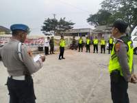 Kapolsek Kronjo Pimpin Apel Pengamanan Pilkades