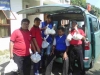 POKJA wartawan Provinsi Banten saat melaksanakan kegiatan BAKSOS di kota Serang.