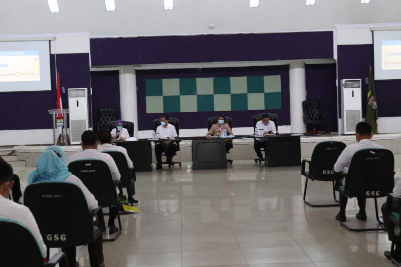 Sekda Pimpin Rapat Evaluasi Penanganan COVID-19 di Kabupaten Tangerang