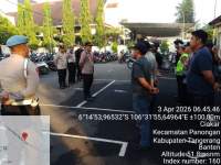 Kapolsek Panongan Pimpin Apel Pengamanan Paskah di Citra Raya, Personel Disiagakan Penuh