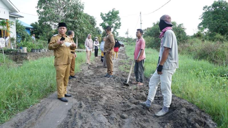 Plt Wali Kota Tanjungbalai Tinjau Perbaikan Jalan Bunga Tanjung