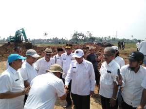 Walikota Serang Tinjau Pembangunan KPW Kesultanan Banten