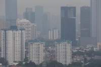 Ilustrasi polusi udara di Jakarta.