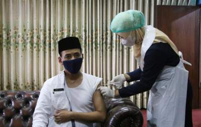 50 Pejabat di Lingkungan Pemkab Serang Disuntik Vaksin Sinovac