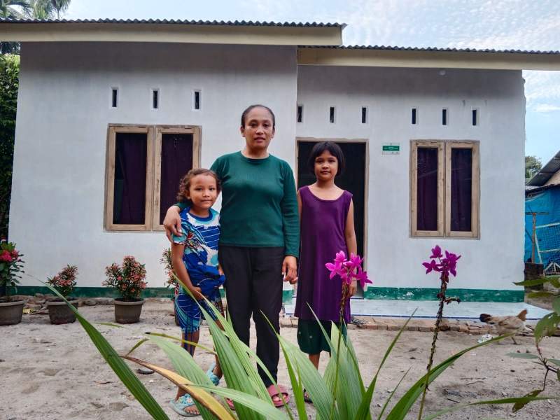 Gubuk Reyot di Bedah Bupati, Janda Miskin di Serdang Bedagai Kini Tinggal Dirumah Layak Huni