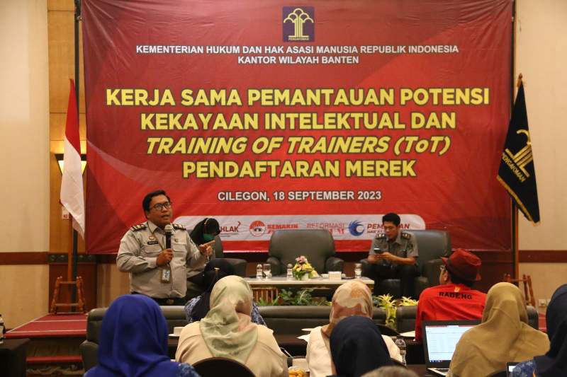 Gelar Training of Trainers (ToT) Pendaftaran Kekayaan Intelektual, Kemenkumham Banten Harap Hadirkan Fasilitator Kompeten Dari Pemerintah Daerah