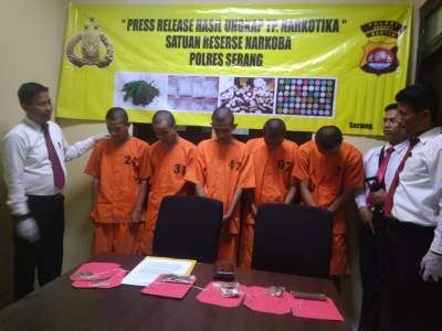 Agar Nafsu Makan Tinggi, Lima Remaja Gunakan Polres Serang
