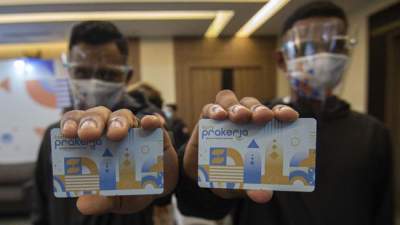 Ilustrasi kartu Prakerja.