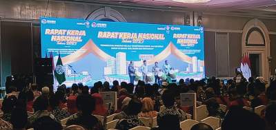 Menteri ATR/BPN, Hadi Tjahjanto dalam pembukaan Rakernas Kementerian ATR/BPN di Jakarta, Selasa (7/3/2023).
