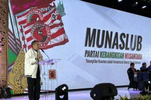 Anas Urbaningrum resmi jadi Ketua Umum Partai Kebangkitan Nasional (PKN) pada Munaslub di Jakarta, Jumat (14/7/2023), malam.