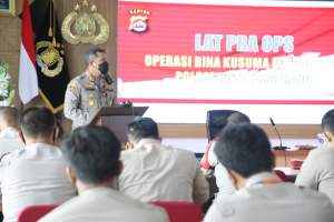 Wakapolresta Tangerang Pimpin Latihan Pra Operasi Bina Kusuma Maung