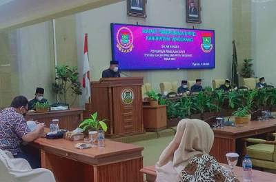 Bupati Tangerang Paparkan KUA PPAS Tahun Anggaran 2023 Dihadapan Dewan