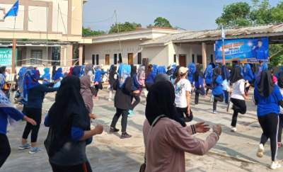 Maman Suherman Ajak Warga Kelapa Gading Senam Sehat