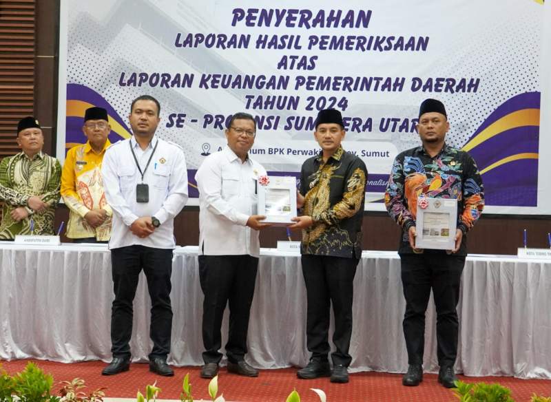 Tujuh Kali Berturut-Turut, Pemko Tebing Tinggi Kembali Raih Opini WTP dari BPK