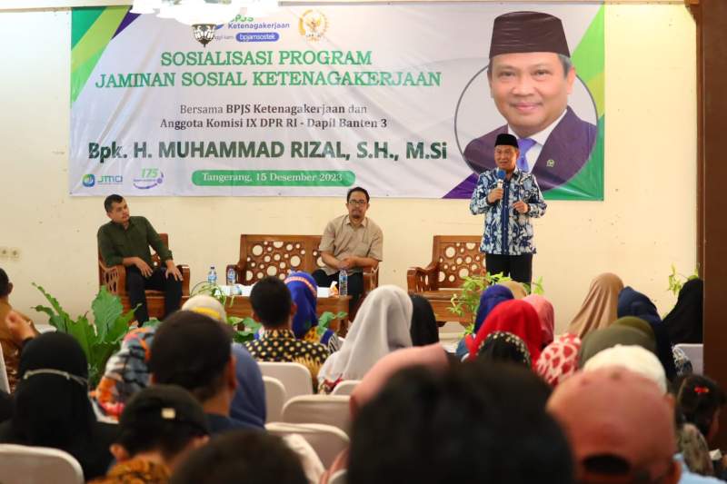 Muhammad Rizal DPR RI Telah Bantu Ribuan Masyarakat Tangerang Raya Jadi Peserta BPJS Ketenagakerjaan