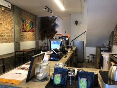 Alea Coffe yang berada di Pasar Kita, Pamulang