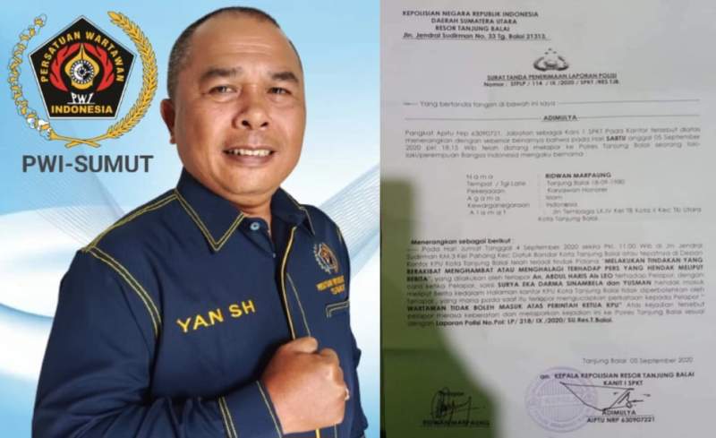 Yan Aswika Pengurus PWI Sumut dan surat STPL terkait pelarangan peliputan wartawan 