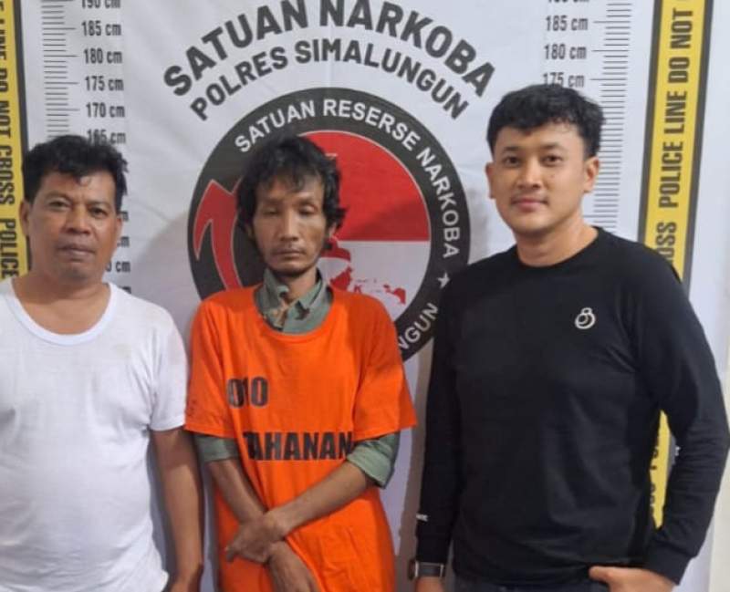 Pengedar sabu diamankan Satnarkoba Polres Simalungun.