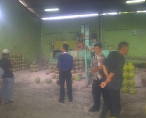 Gudang perbaikan Gas elpiji ukuran 3Kg PT. Rakka Abadi Jaya
