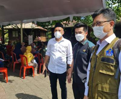 Capai Target, Wahyu Agusti Monitoring Gebyar Vaksinasi di Kecamatan Cinangka