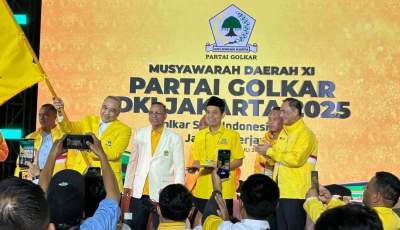Zaki Kembali Terpilih Jadi Ketua DPD Golkar DKI Jakarta Secara Aklamasi