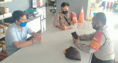 Polsek Balaraja Sosialisasikan Protokol Kesehatan di SPBU Rest Area