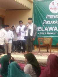 KH Ma'ruf Amin Resmikan Posko Relawan Akroma