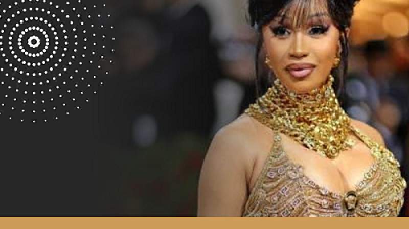 Cardi B saat menghadiri Met Gala (Foto: Dimitrios Kambouric /Getty Images) Ilustrasi: Aqila/db