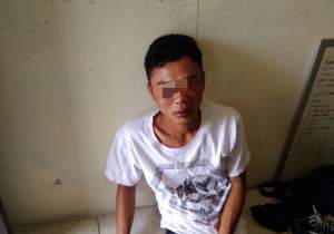 Pelaku penusukan Satpam Citra Raya, Cikupa, Kabupaten Tangerang.